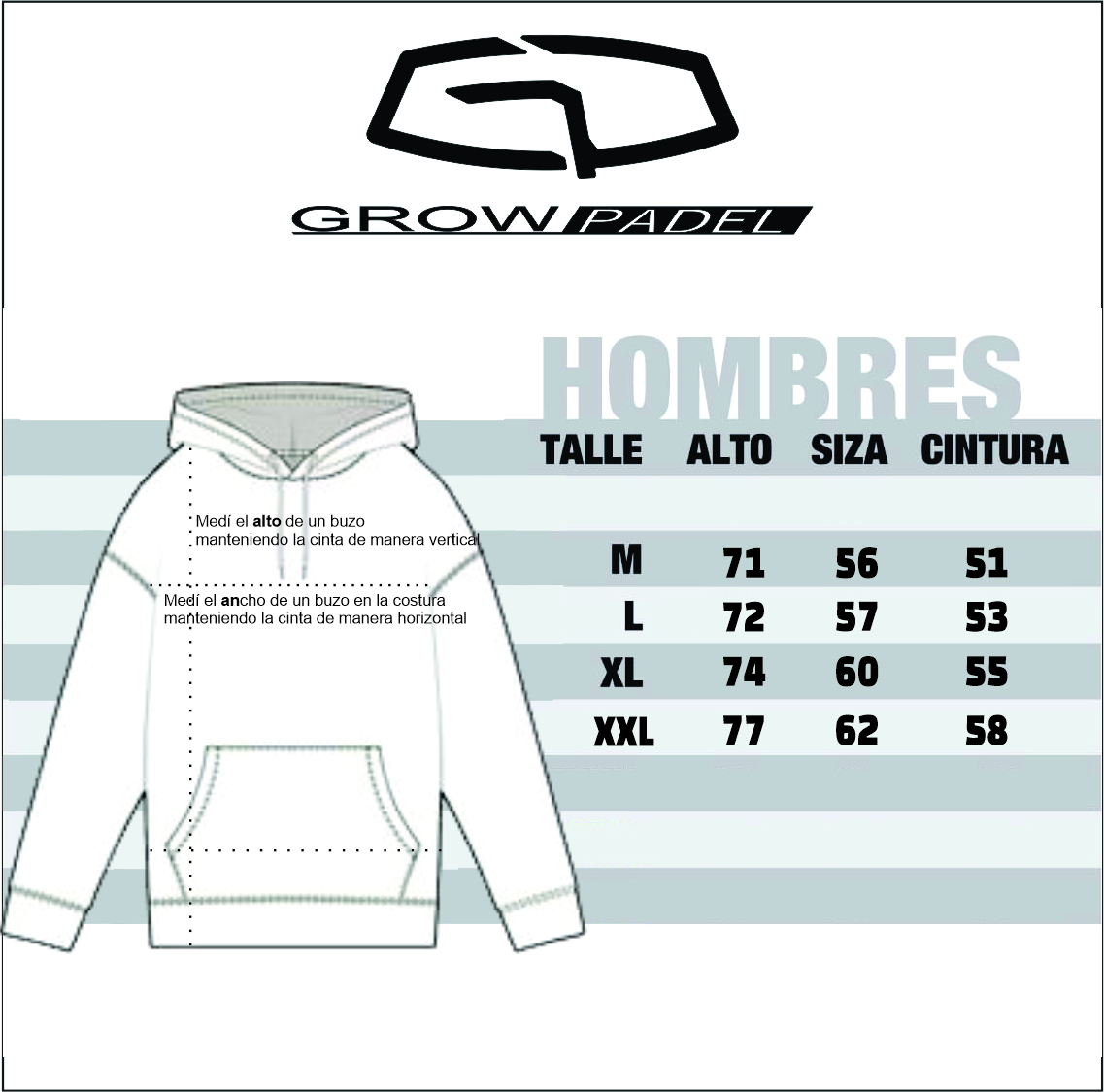 Buzo Frizado GrowPadel Color Gris - Imagen 3